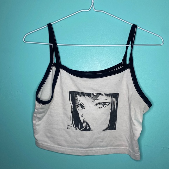 Popart Anime Lollipop Crop Tank - Picture 9 of 12